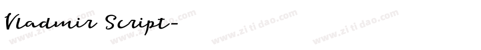 Vladmir Script字体转换